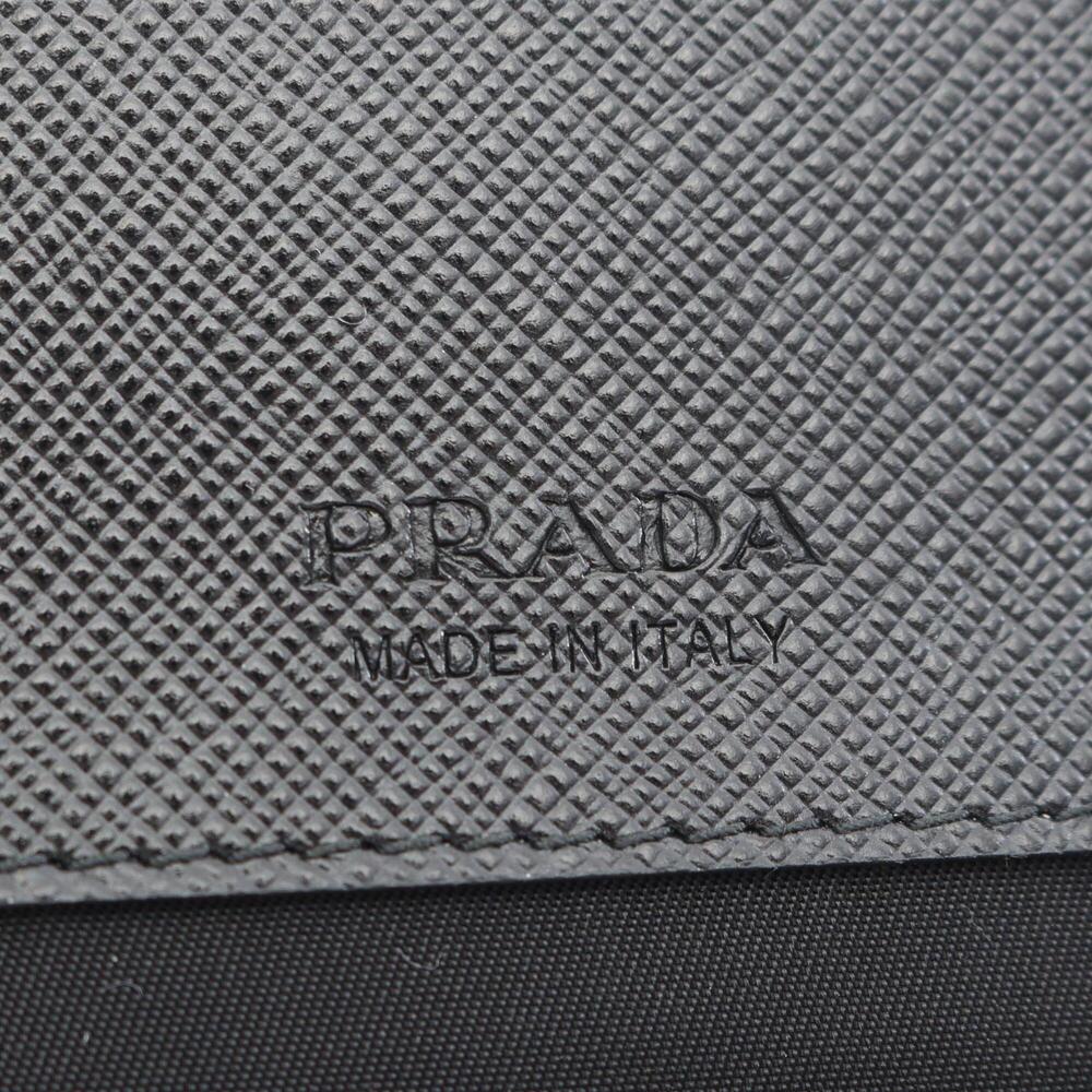 PRADA Black Leather Saffiano Shoulder Bag - Picture 4 of 7